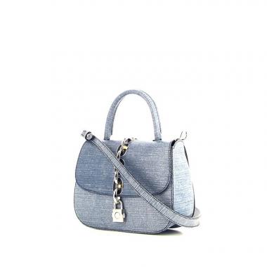 Borsa Louis Vuitton Chain It in tela e pelle blu