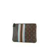 Pochette Louis Vuitton in tela monogram marrone a righe - 00pp thumbnail
