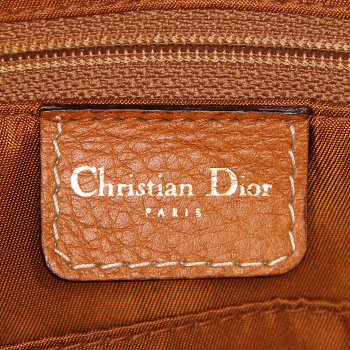 Borsa Dior Saddle Bowler in pelle gold - Detail D3