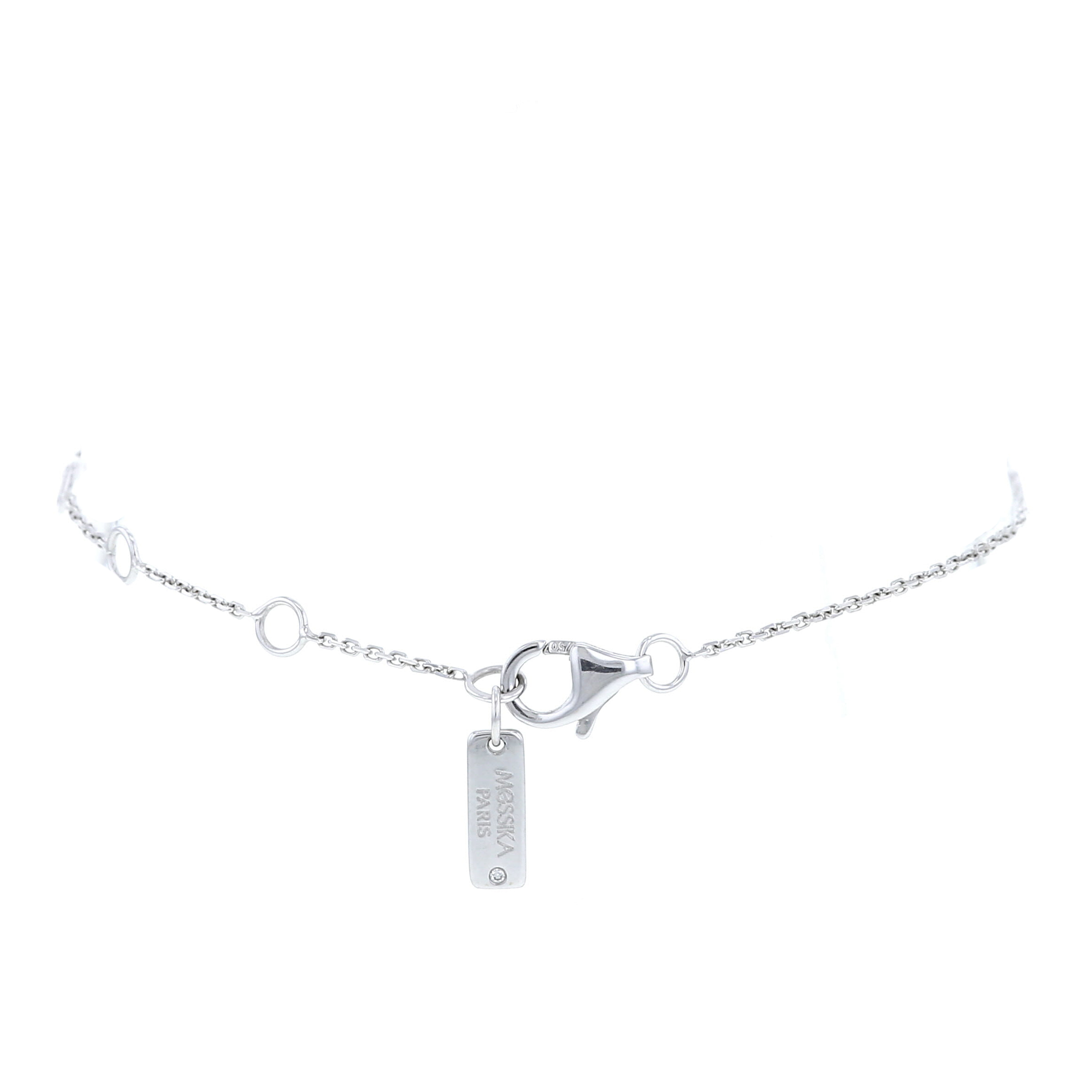 Messika Butterfly bracelet in white gold and diamonds - Detail D4