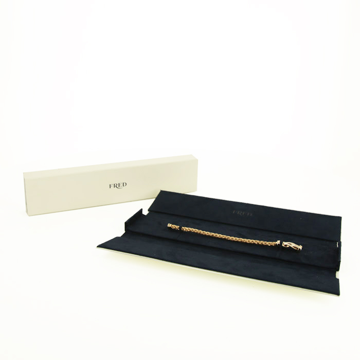 Brazalete Fred Chance Infinie modelo grande en oro rosa