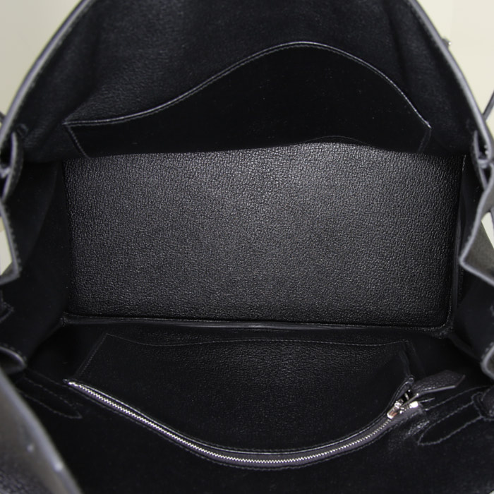 Hermes Birkin 30 cm handbag in black togo leather - Detail D2
