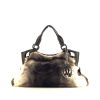 Cartier Marcello handbag in grey furr and grey leather - 360 thumbnail