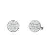 Cartier pair of cufflinks in silver - 00pp thumbnail