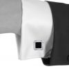 Cartier Santos Dumont pair of cufflinks in silver and onyx - Detail D1 thumbnail