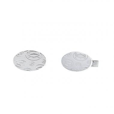 Articulated Cartier C de Cartier pair of cufflinks in silver