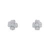 Paire de boucles d'oreilles Van Cleef & Arpels Cosmos petit modèle en or blanc et diamants - 00pp thumbnail