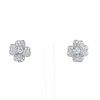 Van Cleef & Arpels Cosmos small model earrings in white gold and diamonds - 360 thumbnail