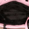 Chanel  Cambon shopping bag  in pink and black quilted leather - Detail D2 thumbnail