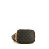 Celine Seau shoulder bag in brown Triomphe monogram canvas and brown leather - Detail D4 thumbnail