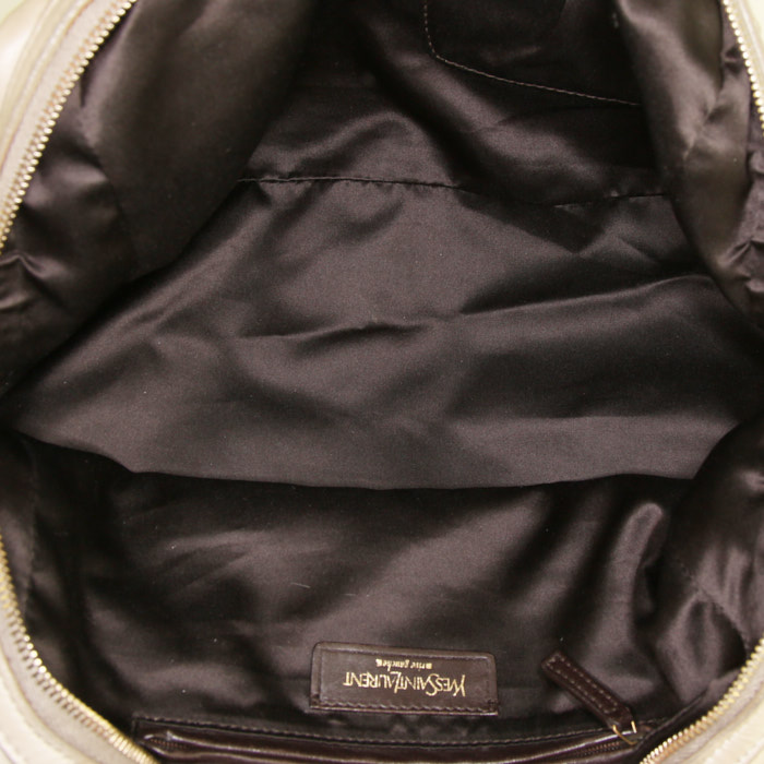 Borsa Saint Laurent in pelle beige - Detail D2