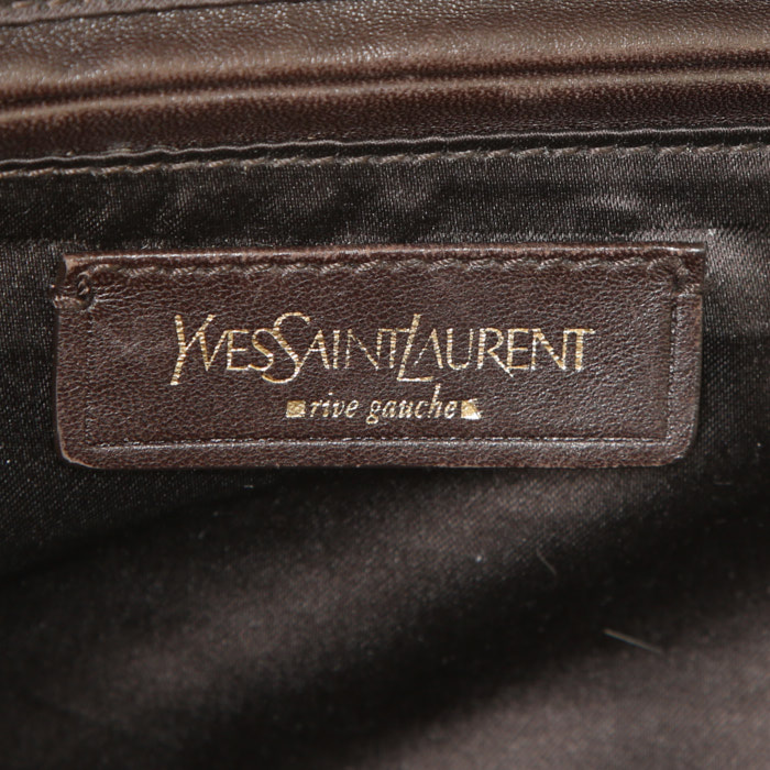 Saint Laurent handbag in beige leather - Detail D3