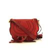 Chloé Marcie shoulder bag in red leather - 360 thumbnail