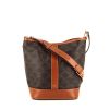 Celine Seau small model shoulder bag in brown monogram canvas and brown leather - 360 thumbnail