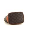 Celine Seau small model shoulder bag in brown monogram canvas and brown leather - Detail D4 thumbnail