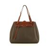 Loewe Lazo handbag in brown leather and taupe leather - 360 thumbnail