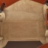 Bolso de mano Loewe Lazo en cuero marrón y cuero color topo - Detail D2 thumbnail