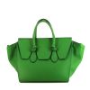Celine Tie Bag medium model handbag in green grained leather - 360 thumbnail
