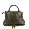 Chloé Marcie large model handbag in green python and green leather - 360 thumbnail