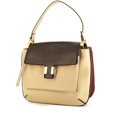 CHLOE Tess Hobo Calfskin Leather Crossbody Bag Camel