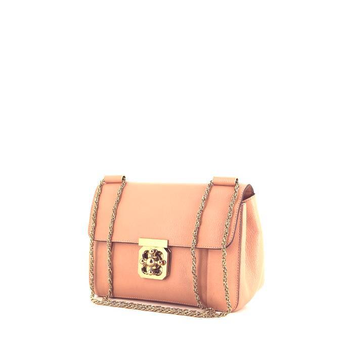 Chloé shoulder bag in pink grained leather - 00pp