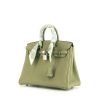 Bolso de mano Hermes Birkin 25 cm en cuero togo verde Sauge - 00pp thumbnail