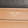 Sac à main Celine Classic Box en cuir box bicolore noir et marron-caramel - Detail D4 thumbnail