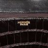 Bolso de mano Hermes Constance en cocodrilo marrón - Detail D4 thumbnail