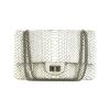 Chanel 2.55 handbag in grey python - 360 thumbnail