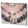 Porte-cartes Dior en cuir blanc et rose - 00pp thumbnail
