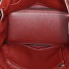Hermes Birkin 30 cm handbag in red H Swift leather - Detail D2 thumbnail