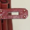 Hermes Birkin 30 cm handbag in red H Swift leather - Detail D4 thumbnail