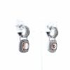 Orecchini trasformabili David Yurman Albion in argento,  diamanti e morganite - Detail D3 thumbnail