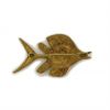 Line Vautrin, "Fish" brooch, in gilded and enamelled bronze, signed, around 1950 - Detail D1 thumbnail