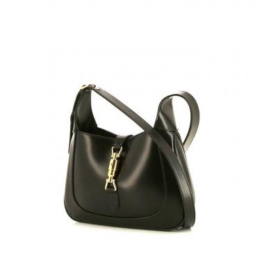 Bolso bandolera Gucci Jackie en cuero negro