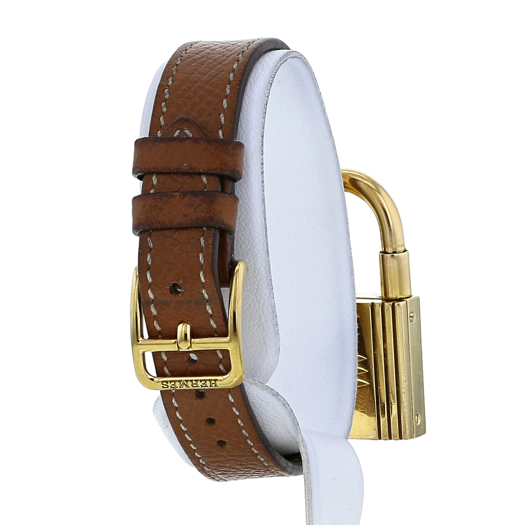 Montre Hermes Kelly-Cadenas en plaqué or Ref :  KE1.201 Vers  2000 - Detail D2