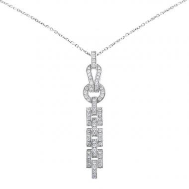 Collana Cartier Agrafe in oro bianco e diamanti