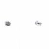 Paire de puces d'oreilles Vintage en or blanc et diamants - Detail D2 thumbnail