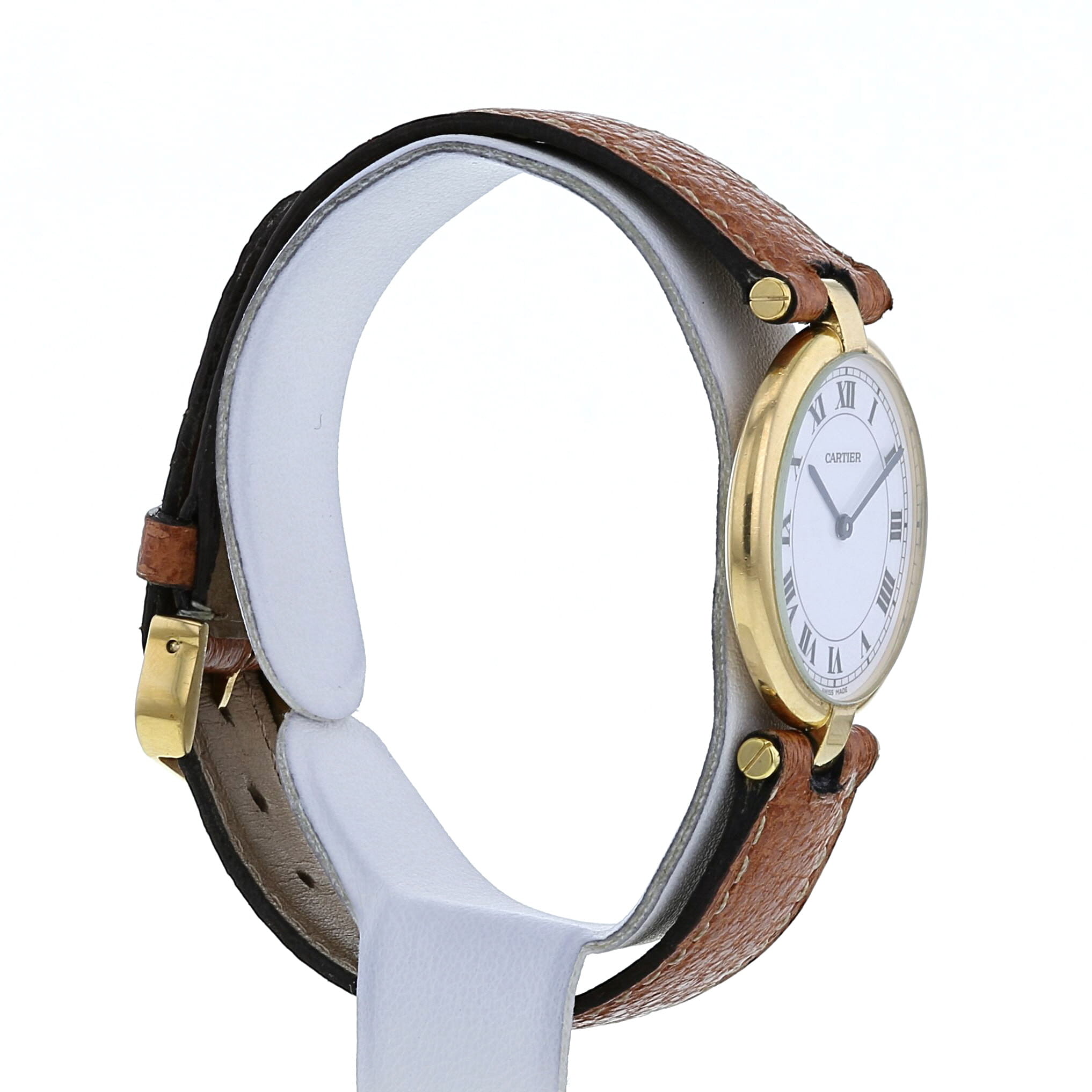 Cartier Vendôme watch in yellow gold Ref:  8100 Circa  1990 - Detail D1