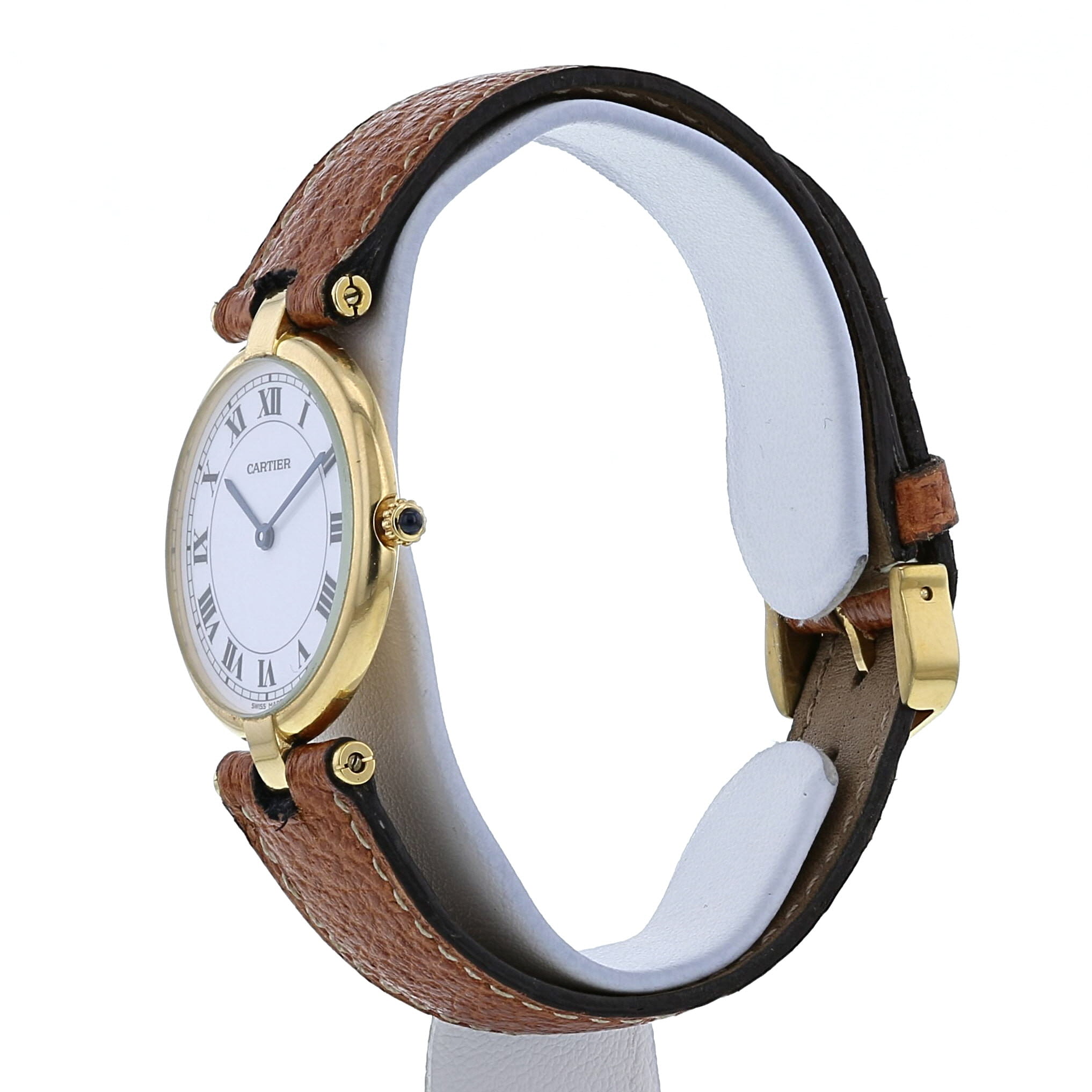 Cartier Vendôme watch in yellow gold Ref:  8100 Circa  1990 - Detail D2