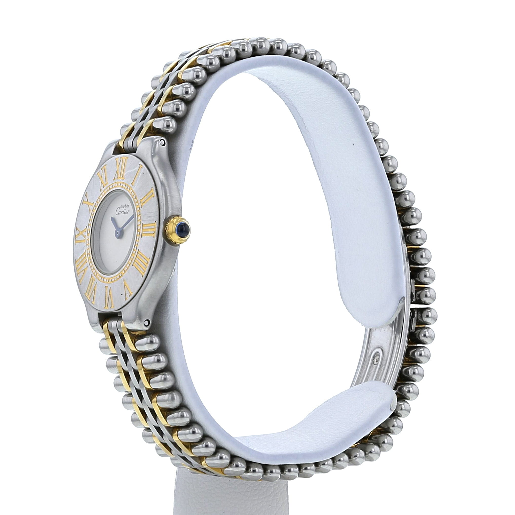 Cartier Must 21 watch in stainless steel Ref:  9010 Circa  1990 - Detail D3