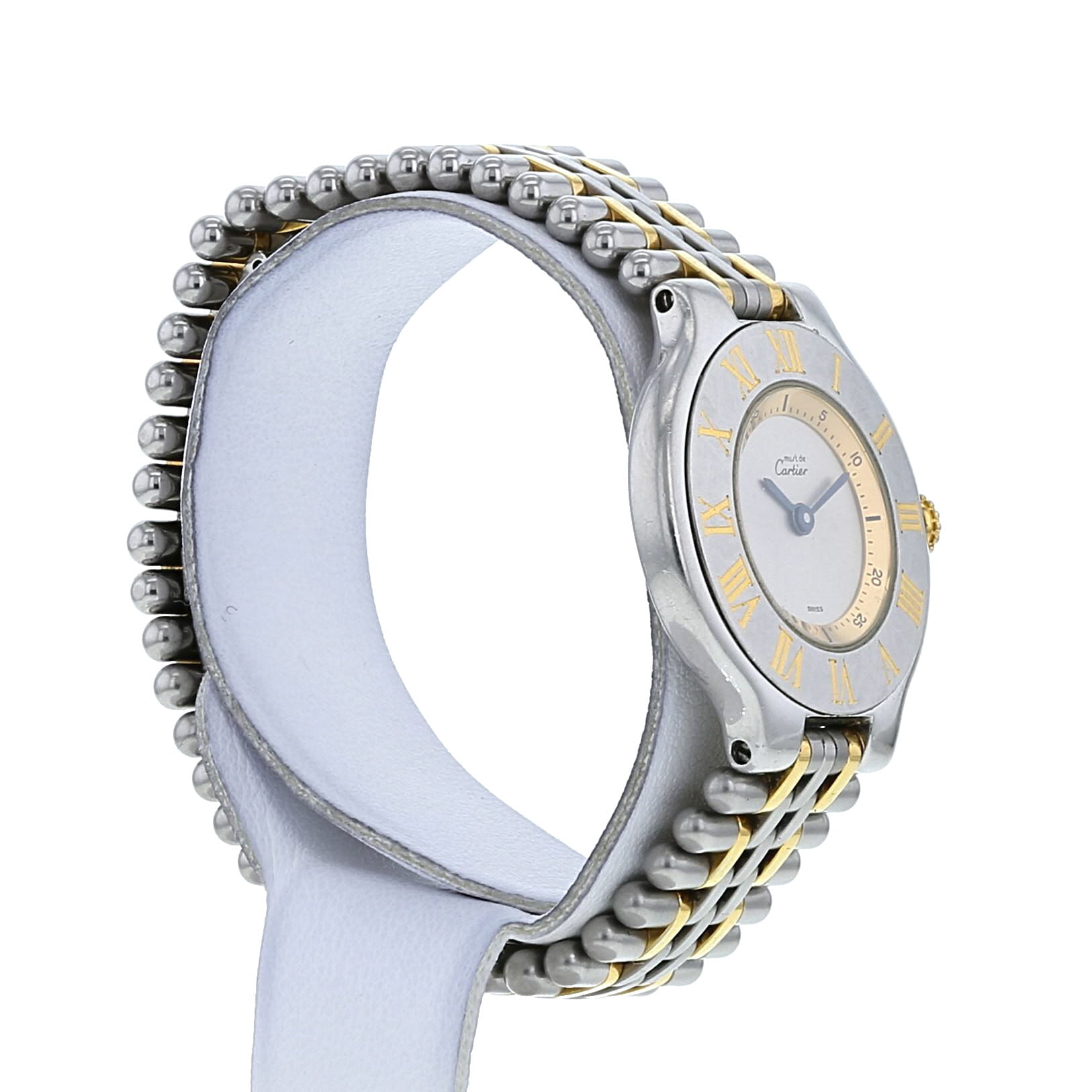 Cartier Must 21 watch in stainless steel Ref:  1340 Circa  1990 - Detail D1