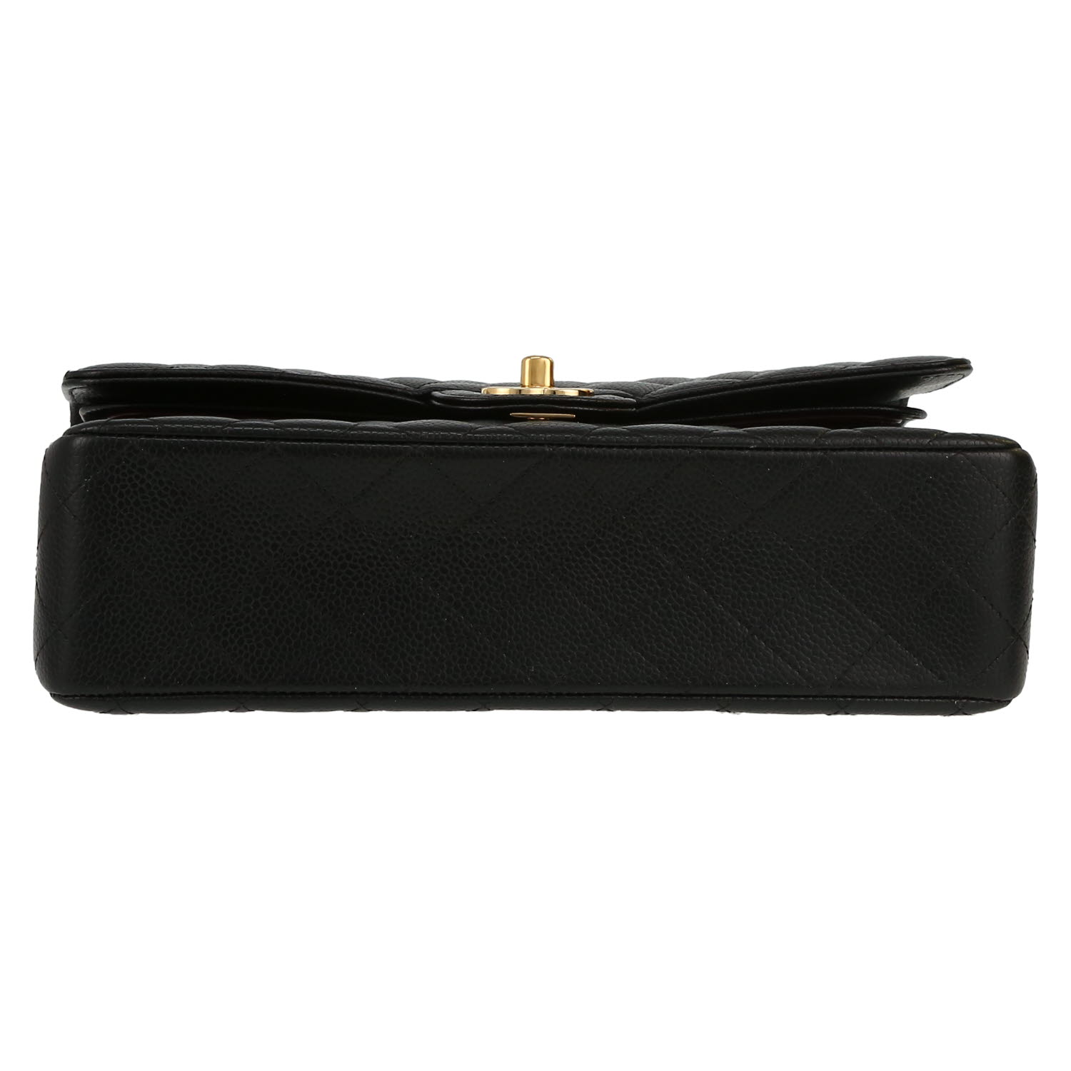 Bolso de mano Chanel  Timeless Classic en cuero granulado acolchado negro - Detail D1