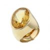 Anello asimmetrico Dinh Van in oro giallo e quarzo citrino - Detail D5 thumbnail