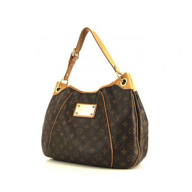 Borsa Louis Vuitton Galliera in tela monogram marrone e pelle naturale