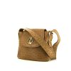 Gucci Gucci Vintage handbag in brown ostrich leather - 00pp thumbnail