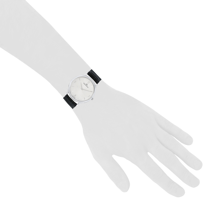 Montre Jaeger-LeCoultre Master Control-Thin en acier Ref :  145.8.79 Vers  2000 - Detail D1