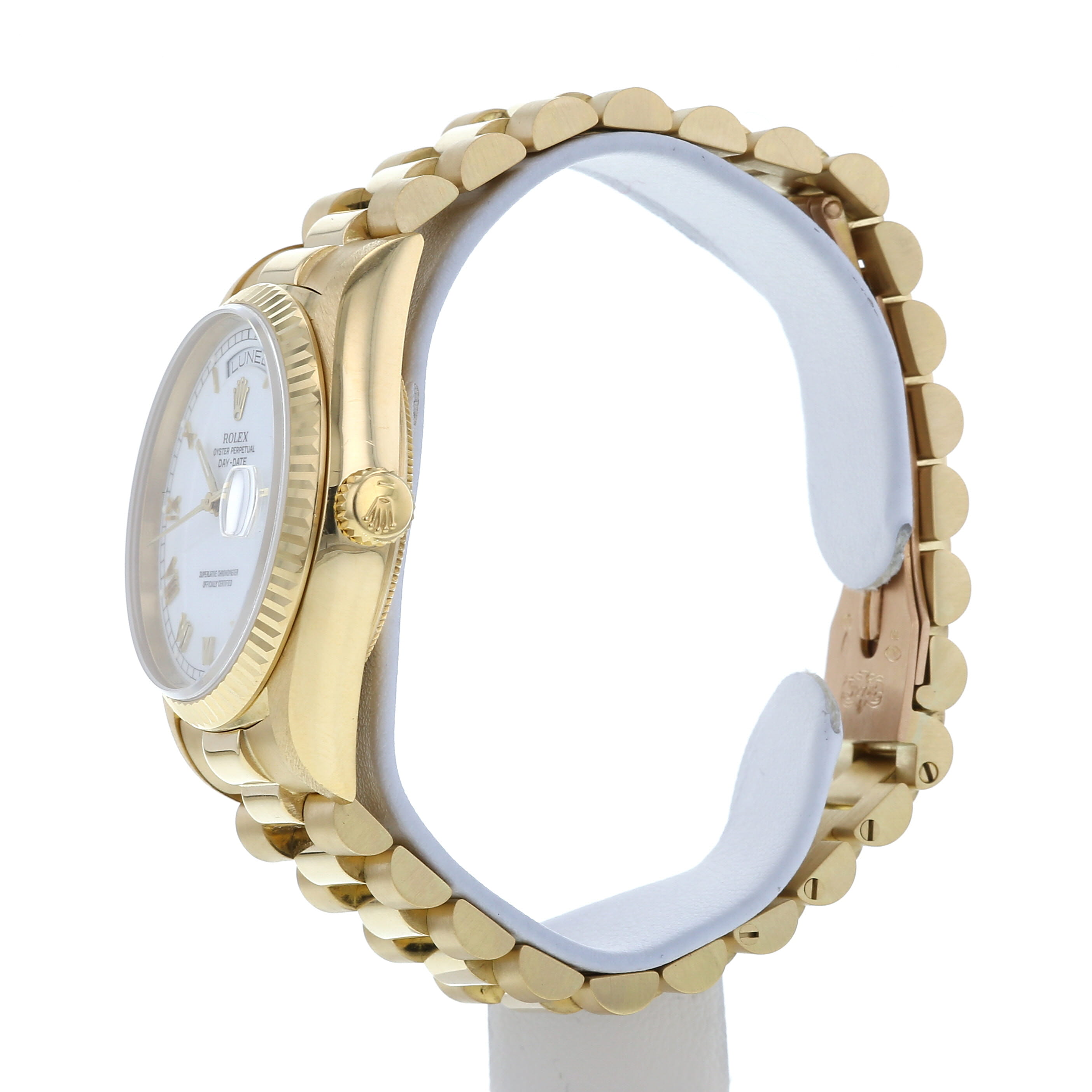 Rolex Day-Date watch in yellow gold Ref:  18038 Ref:  18038 Circa  1980 - Detail D4