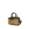 Saint Laurent Duffle handbag in black leather and orange python - 00pp thumbnail