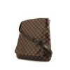 Louis Vuitton Musette shoulder bag in ebene damier canvas and brown leather - 00pp thumbnail